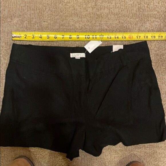 LOFT Black High Waist Structured Shorts - Picture 7 of 8